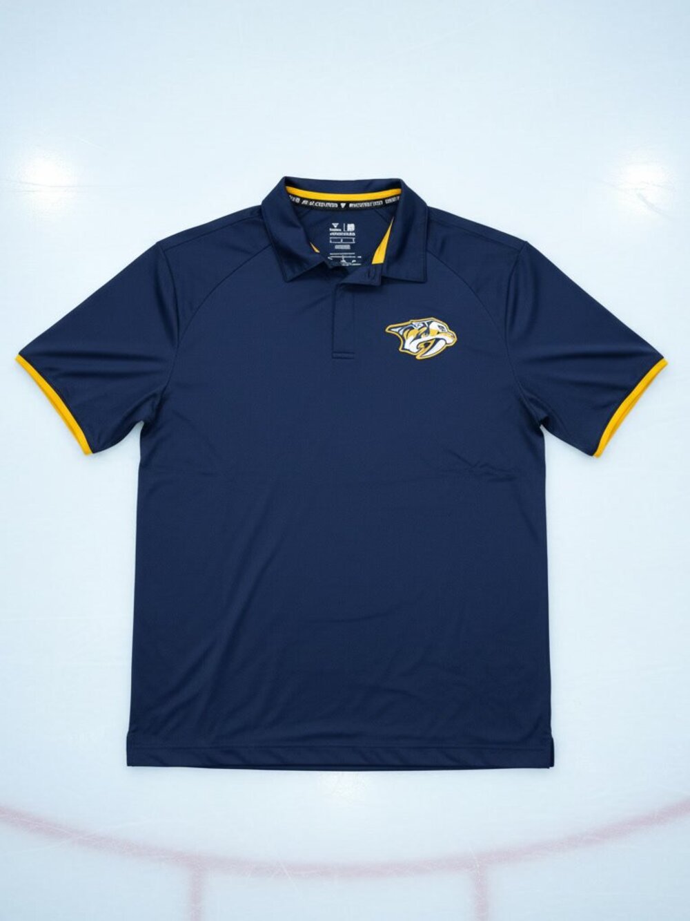 Nashville Predators Polo Fanatics Authentic Pro Navy Gold Men's L NHL